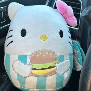 Squishmallows Hello Kitty holding a Burger 8” Hello Kitty & Friends Sanrio NWT